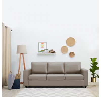 Napper Plus Sofa Cappuccino   - Three Seater by Wakefit